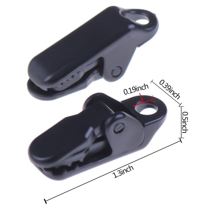 Warmshine 40pcs Small Clamp Tarp Sun Canopy Clamp Set Tarp Clamp Black Trap Clamp Pliers Pliers Claw Clasp Camping Clamp Tent Tight For Outdoor Use - Image 2
